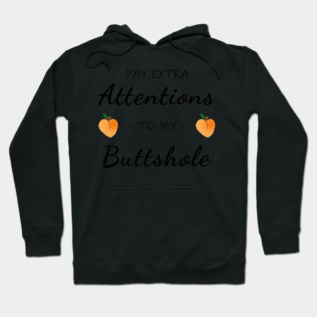 Buttshole Hoodie by artdamnit